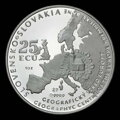 Trenčín - ECU minca - D. Zobek, R. Lugár