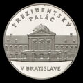 Prezidentský palác v Bratislave - tombaková medaila - J. Černaj