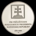 Presidential Palace in Bratislava - tombac medal - J. Černaj