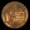 Vino Forum Znojmo 1994 - tombac medal - M. Polonský