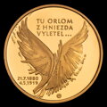 M. R. Štefánik - 75. výročie úmrtia - strieborná medaila, pozlátená - M. Poldaufová