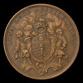 Francúzsko – Satirická bronzová medaila Regiment de la Calotte/John Law