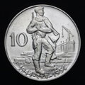 10 Kčs/1954 - SNP - 10. výročie