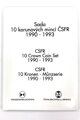 Sada 10 korunových mincí ČSFR 1990 - 1993