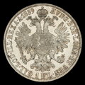 Reverz mince František Jozef I. - 1 Florin 1859 A variant bez bodky za REX