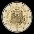 2 EURO/2013 - Príchod misie Konštantína a Metoda na Veľkú Moravu - 1150. výročie, Proof like