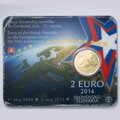 2 EURO/2014 - Entry of the Slovak Republic to the European Union the 10 th anniversary - Coin Card