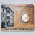 2 EURO/2017 - Universitas Istropolitana – 550th anniversary of the commencement of its operation - Coin Card