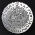 Averz mince 500 Sk/1999 - Zahájenie razby toliarových mincí v Kremnici - 500. výročie