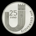 2 EURO + 25 EURO/2018 - Slovenská republika – 25. výročie vzniku, dvojička v drevenej etui