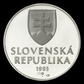 Averz - 10 Sk/1993 - Strieborný odrazok slovenskej desaťkorunovej mince