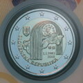 Detail averzu mince 2 EURO/2018 - Vznik Slovenskej republiky - 25. výročie - Coin card