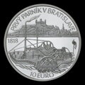 10 EURO/2018 - 200th anniversary of the first time a steamer sailed on the Danube River in Bratislava