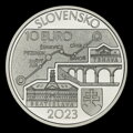 10 EURO/2023 - 150th anniversary of the opening of the steam railway between Bratislava and Trnava