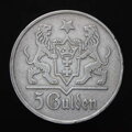 POĽSKO/DANZIG - 5 gulden 1923 Marienkirche