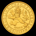 Jubilejný Svätováclavský 2 dukát 1923 odrazok číslo 208 od Josefa Šejnostu
