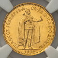 František Jozef I. - 10 Koruna 1914 KB, NGC, MS61