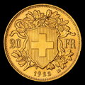 Švajčiarsko - 20 francs 1922 B