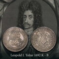 Leopold I. toliar 1692 KB averz a reverz.