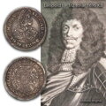 Averz a reverz mince poltoliar Leopolda I. 1696 KB