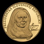 Z. Čaputová, President of the Slovak Republic - gold medal - Š. Novotný, M. Sabol