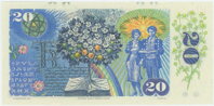 20 Kčs/1988 séria H 18 - SPECIMEN 20 Kčs/1988 séria H 18 - SPECIMEN
