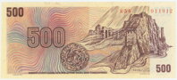 500 Kčs/1973 séria U 54 - SPECIMEN 500 Kčs/1973 séria U 54 - SPECIMEN