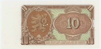 10 Kčs/1953 séria HP, perforovaná 10 Kčs/1953 séria HP, perforovaná