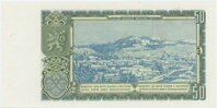 50 Kčs/1953 séria KN, perforovaná 50 Kčs/1953 séria KN, perforovaná