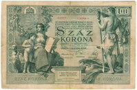 Reverz bankovky 100 K 1902