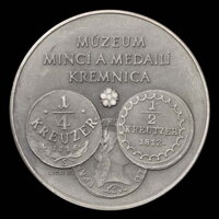 Zadná strana medaily Smolník - mincovné mesto Zadná strana medaily Smolník - mincovné mesto