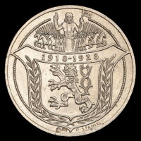  Jsem ražen z Českého kovu - strieborná medaila 1928 - O. Španiel