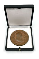 Celkový pohľad na medailu v etui