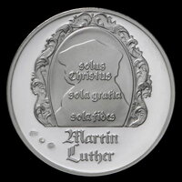 Martin Luther - 500. výročie reformácie, strieborná medaila
