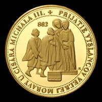 Motív - Prijatie vylsancov Veľkej Moravy u cisára Michala III. Motív - Prijatie vylsancov Veľkej Moravy u cisára Michala III.