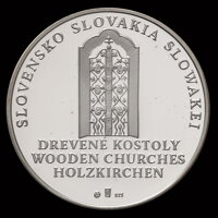 Inovce - zo série medailí drevené kostoly Inovce - zo série medailí drevené kostoly