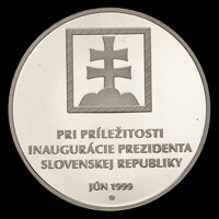 Prezidentský palác v Bratislave - tombaková medaila - J. Černaj