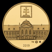 Gold medal reverse - Z. Čaputová, President of the Slovak Republic