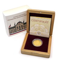 Gold medal, wooden case, certificate, outer sleeve. Gold medal, wooden case, certificate, outer sleeve.