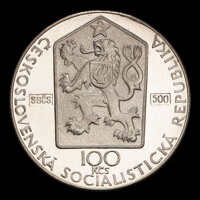 Averz mince - 100 Kčs/1990 - 1. máj 1890 v Prahe - 100. výročie 