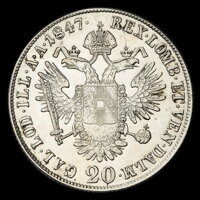 Ferdinand V. - 20 grajciar 1847 C Ferdinand V. - 20 grajciar 1847 C