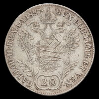 FRANTIŠEK I. - 20 grajciar 1827 E FRANTIŠEK I. - 20 grajciar 1827 E