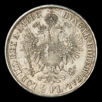 František Jozef I. - 2 Florin 1886 bz František Jozef I. - 2 Florin 1886 bz