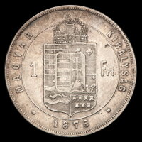 FRANTIŠEK JOZEF I. - 1 Forint 1876 KB