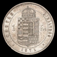 FRANTIŠEK JOZEF I. - 1 Forint 1871 KB