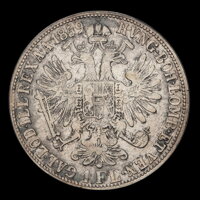 Francis Joseph I. - 1 Florin 1859 M Francis Joseph I. - 1 Florin 1859 M