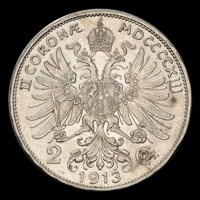 František Jozef I. - 2 Koruna 1913 bz František Jozef I. - 2 Koruna 1913 bz