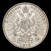 František Jozef I. - 2 Koruna 1912 bz František Jozef I. - 2 Koruna 1912 bz