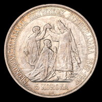 František Jozef I. - 5 Koruna 1907 KB korunovačná František Jozef I. - 5 Koruna 1907 KB korunovačná