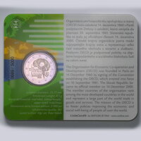2 EURO/2020 - Vstup Slovenskej republiky do OECD - 20. výročie narodenia - Coin Card